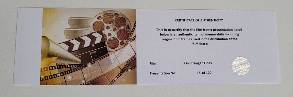 Pirates of the Caribbean: On Stranger Tides - Framed Film Cell Display with COA #2.1