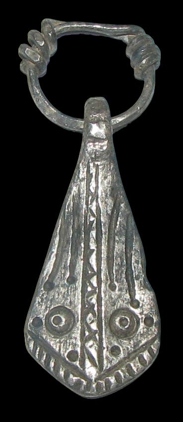 . Viking Era Silver - Antique Talisman engraved with mythological snake symbol on the bezel -40 Talisman #1.1
