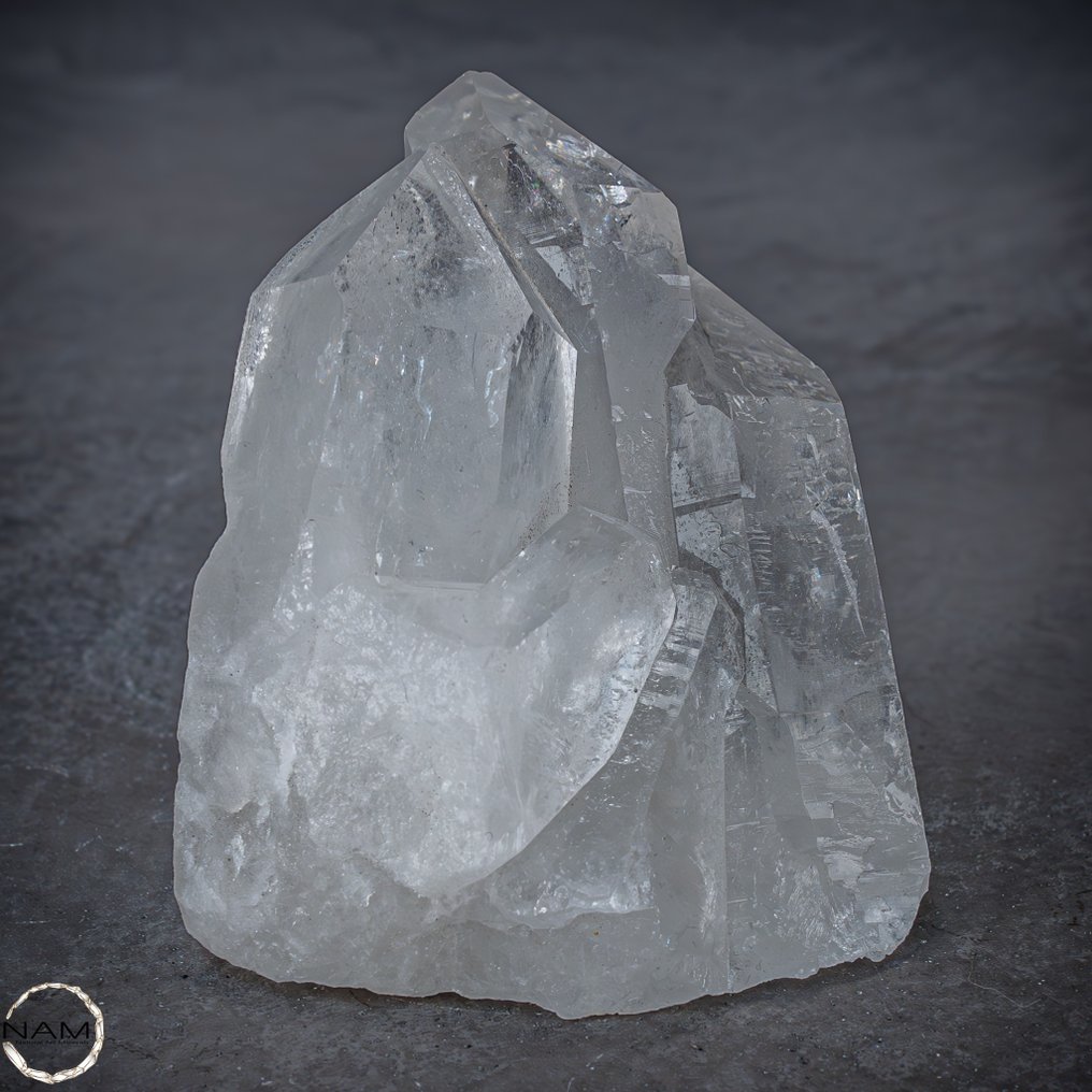 Cuarzo claro natural Racimo de cristal gemelo- 414.15 g #1.1