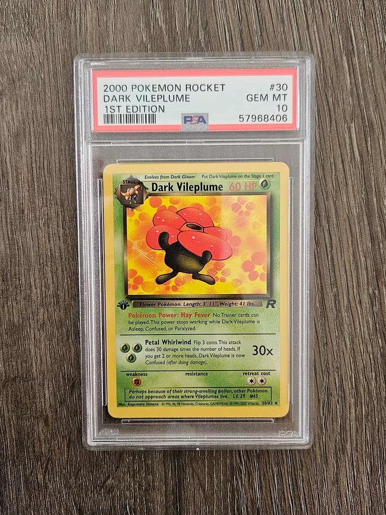Pokémon - 1 Graded card - Team Rocket - Dark Vileplume - PSA 10 #1.1