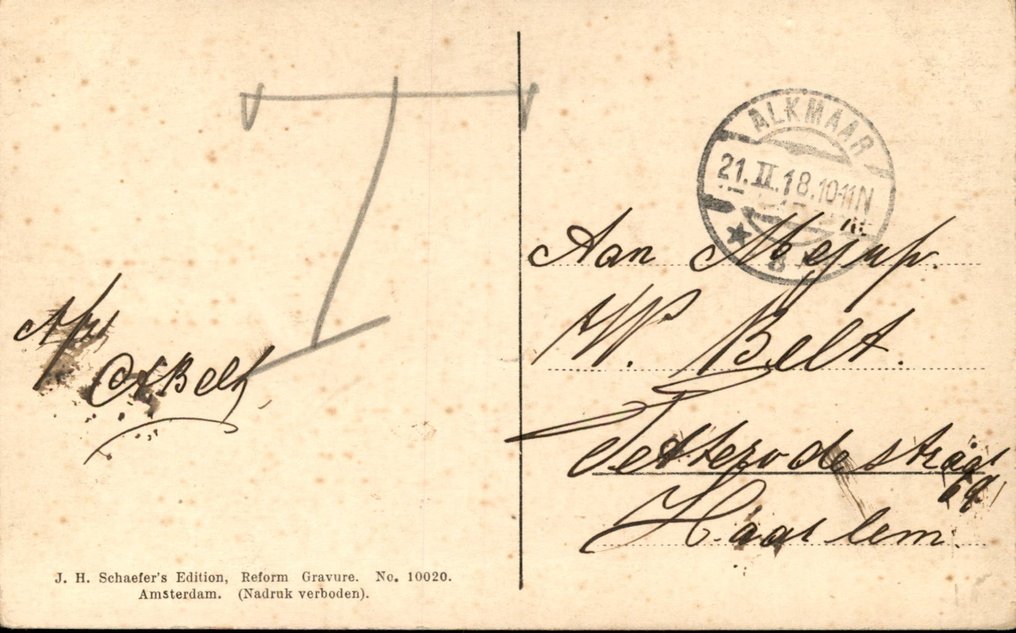 Netherlands - Alkmaar - Postcard (106) - 1900-1960 #2.1