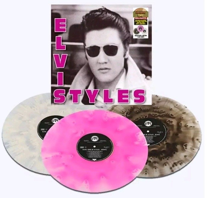 猫王 - 埃维斯·普里斯利 - Elvis, King Of Styles - 3-LP 180g - Tri-Color Edition - Ltd 1500 Ex - RSD - 黑胶唱片 - 2024 #1.1