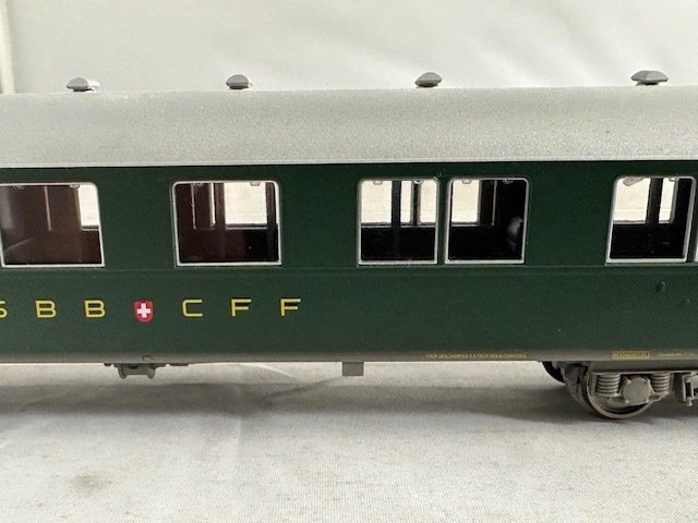 Roco H0 - Modellbahn-Personenwagen (4) - 3 Personenwagen mit Gepäckwagen der Schweizerischen Bundesbahnen - (9227) - SBB-CFF #3.2