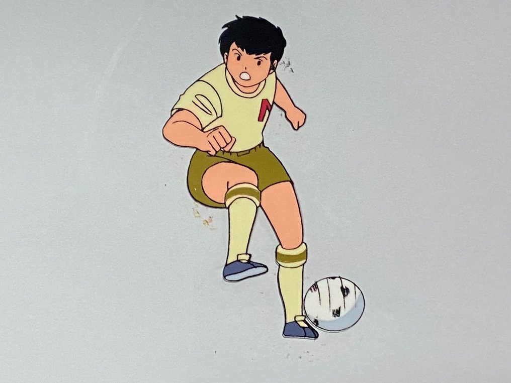 Captain Tsubasa (1983/86) - 1 Original animationscel og tegning, top og sjælden! #3.1