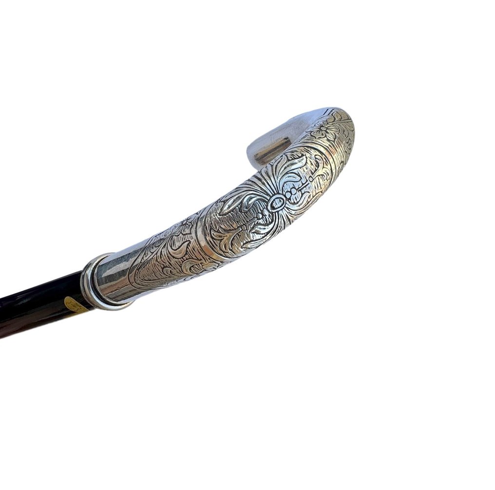 手杖 - .925 银 - 新艺术风格的花朵 #2.3