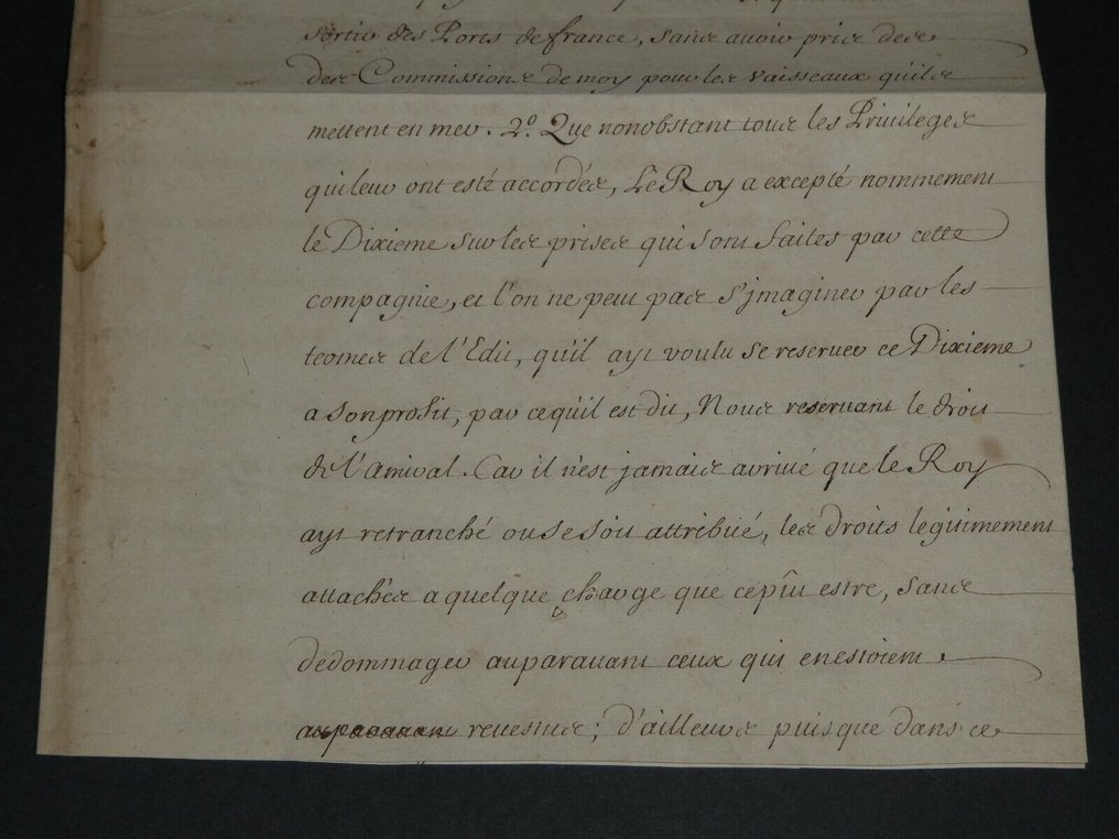 Comte de Toulouse de Bourbon - Lettre avec Annotation autographe signée - 1703 #2.2
