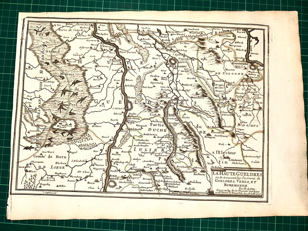 Europa - Tyskland / Gueldres; Nicolas de Fer - La haute Gueldres - 1701-1720 #2.1