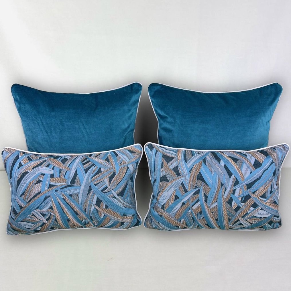 New set of four cushions made with Métaphores fabric - Kudde #1.2