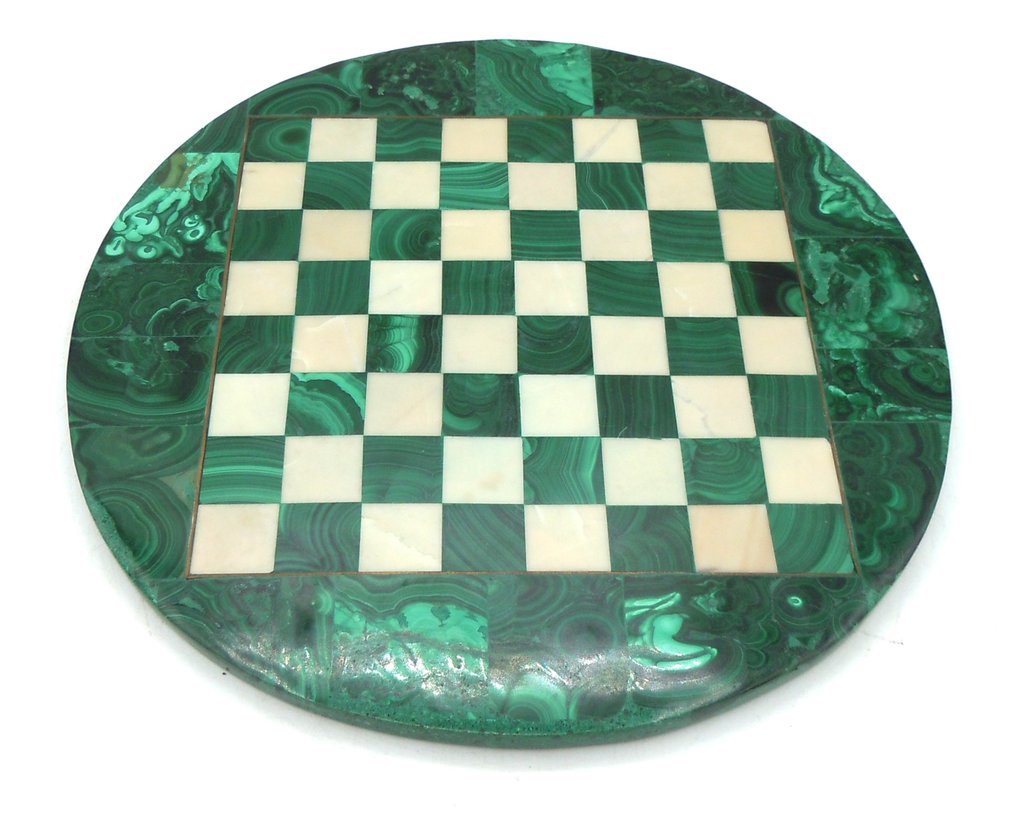 Juego de ajedrez - Tablero - (22,5cm) - Malaquita, Mármol #2.1