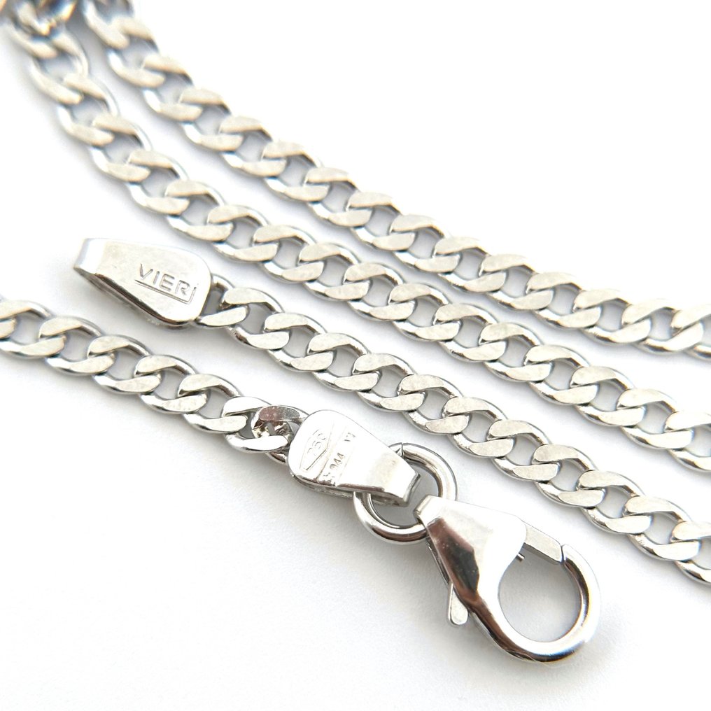 Handmade - 项链 - Catena piena - 6.6 g - 18K包金 白金 #1.0