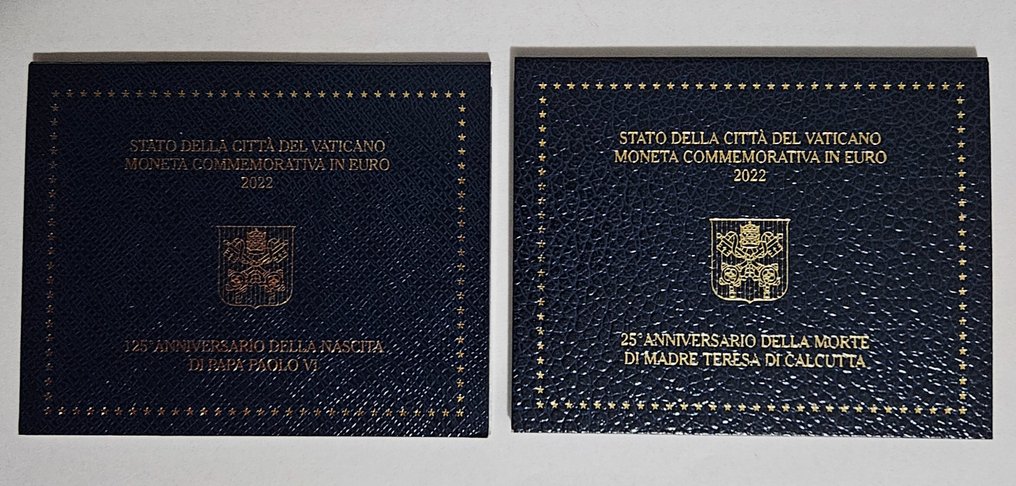 Vatican. 2 Euro 2022 "Madre Teresa" + "Paolo VI" (2 monete)  (No Reserve Price) #1.1