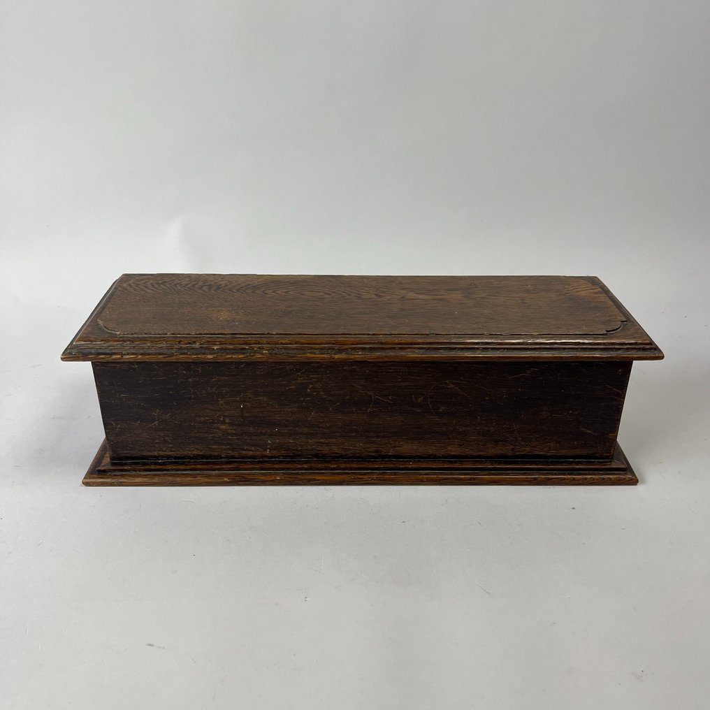 Casket - Antique candle box - Oak wood - Oak #1.2