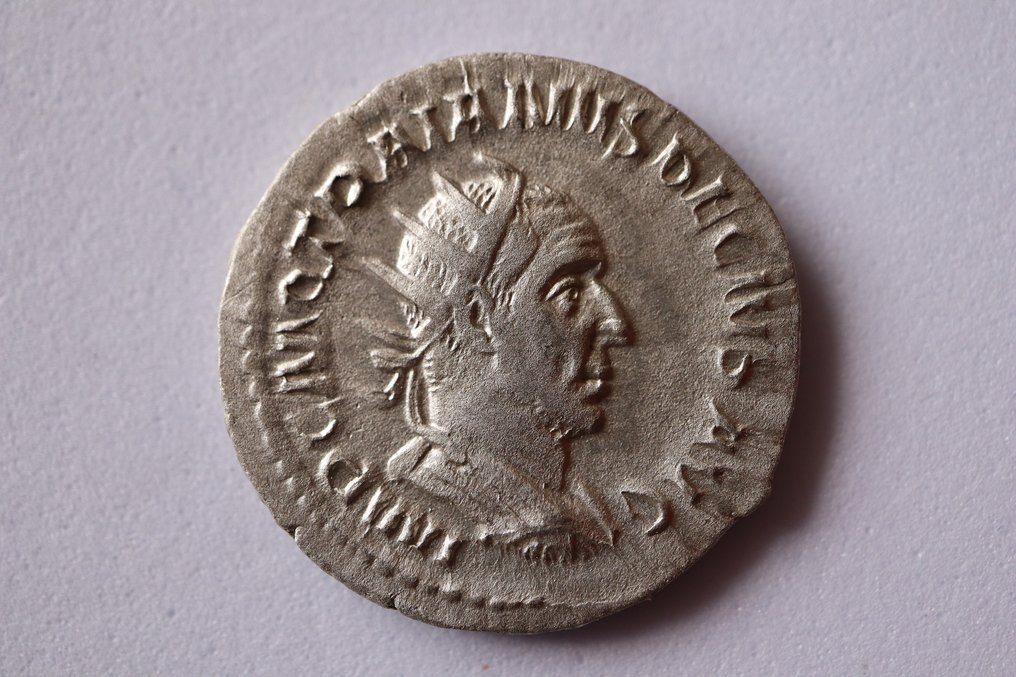 Römisches Reich. Traianus Decius (249-251 n.u.Z.). Antoninianus Rome - ADVENTVS AVG  (Ohne Mindestpreis) #3.2