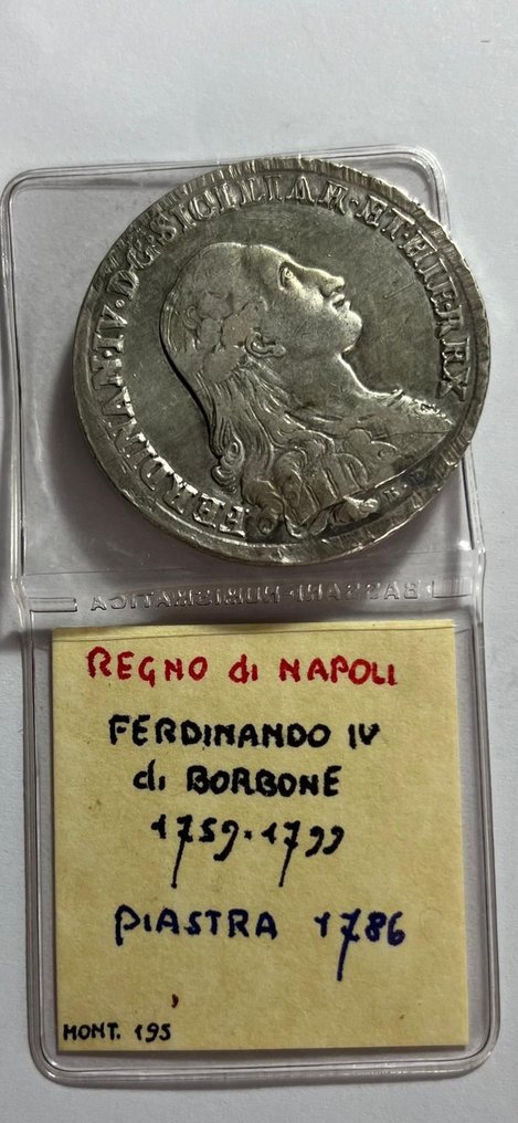 Italien, Königreich Neapel. Ferdinando IV. di Borbone (1759-1816). Piastra da 120 Grana 1786  (Ohne Mindestpreis) #1.1