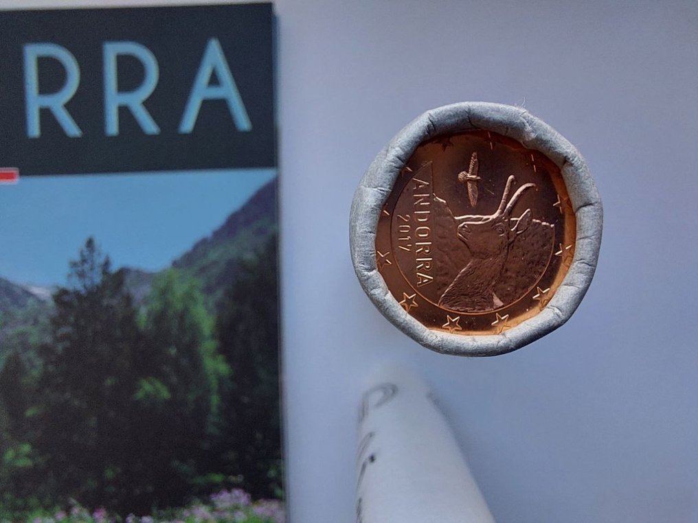 Andorra. Year Set / Coin Roll 2017/2021 (3 items)  (Ei pohjahintaa) #3.1