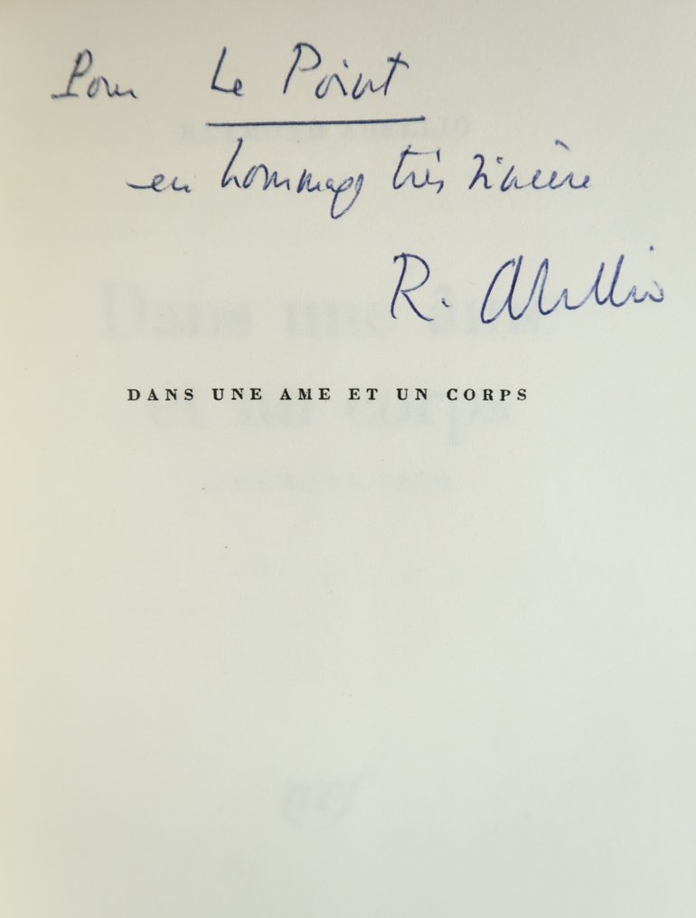 Signé; Raymond Abellio - Dans une âme et un corps. Journal 1971 [avec envoi] - 1973 #1.1