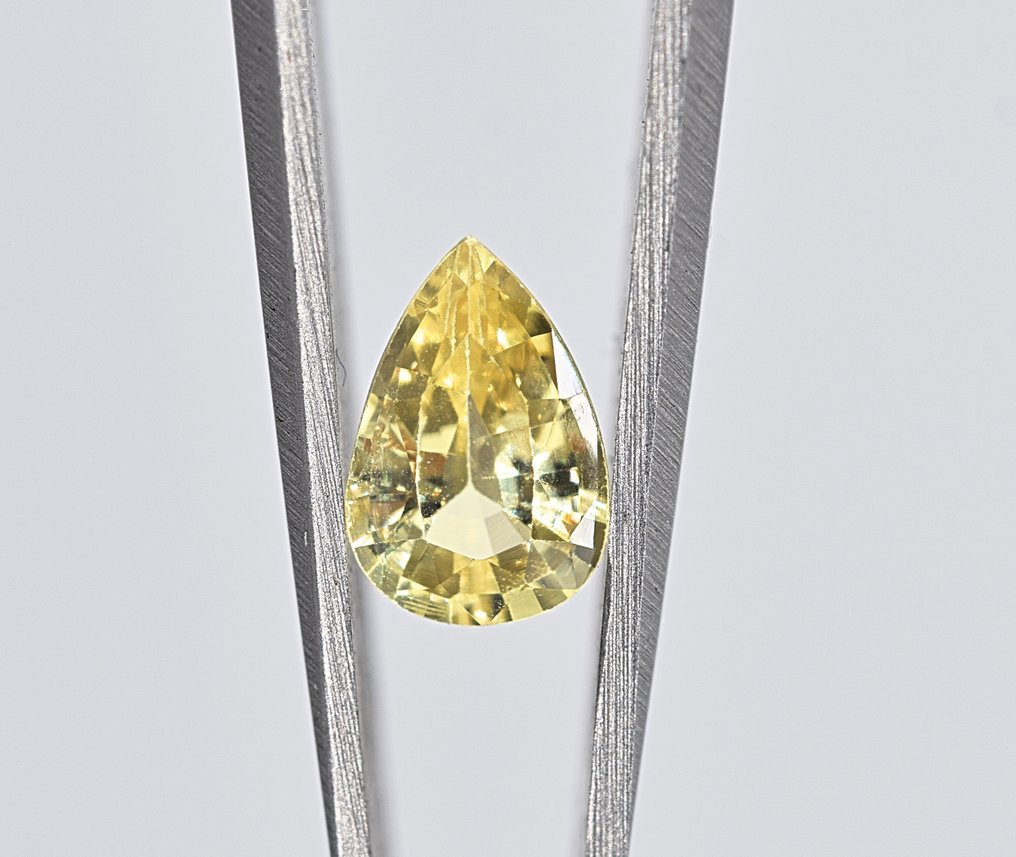 Sem preço de reserva Amarelo Safira  - 1.38 ct - Antwerp Laboratory for Gemstone Testing (ALGT) #1.1