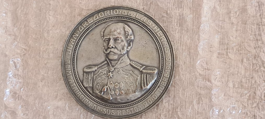 Argentina - Medal - Juan Gregorio De Las Heras 1906 - 1906 #2.1