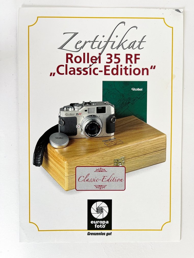 Rollei 35 RF "C-E" with HFT Sonnar 2,8/40mm Limited Classic Edition #021 | Rangefinder camera #1.0