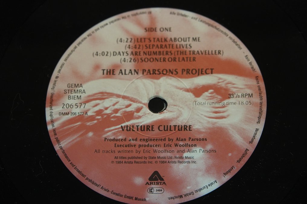 Alan Parsons Project, JJ Cale - Vulture culture  I robot  Eye in the sky   Okie - Vários títulos - Disco de vinil - Estéreo - 1971 #3.2