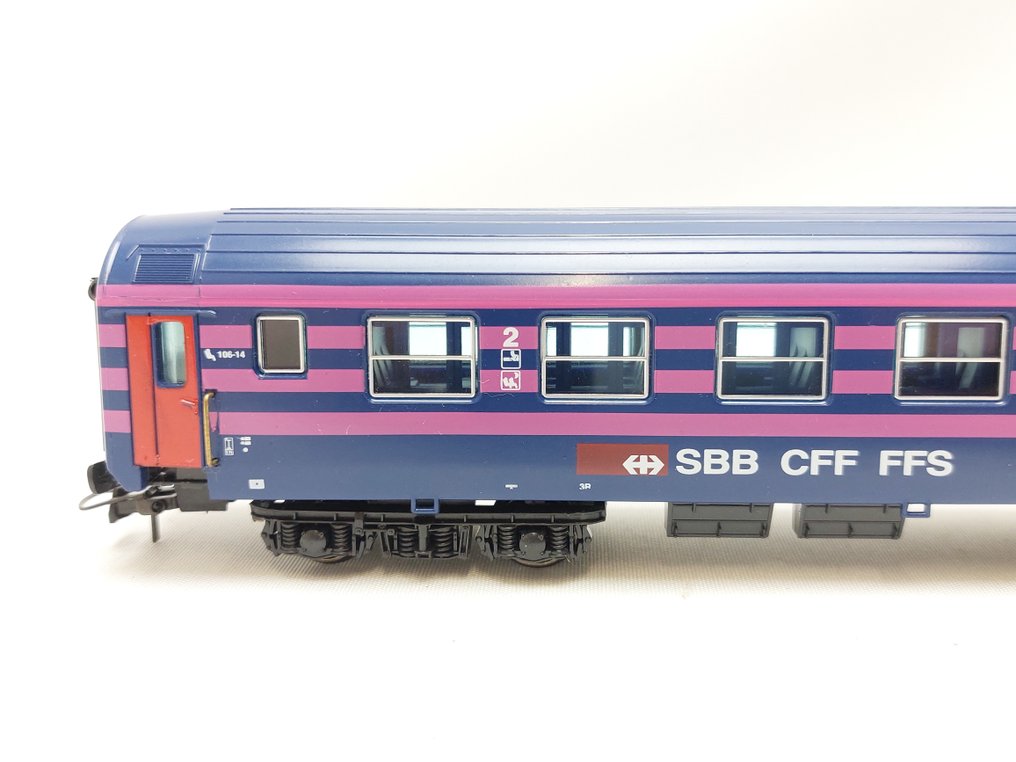 L.S. Models/Jouef H0 - 94 01 (537200) - Vagão de modelismo ferroviário (1) - Carro-leito Sleeperette Bpm - SBB-CFF #2.1