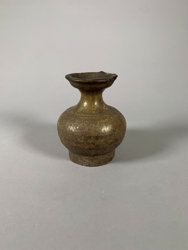 Altchinesisch- Han-Dynastie Terracotta Vase - 14 cm #2.1