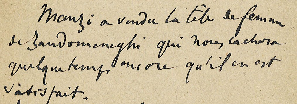 Edgar Degas - Carte-lettre autographe adressée à son ami le peintre et sculpteur Paul-Albert - 1890 #2.1