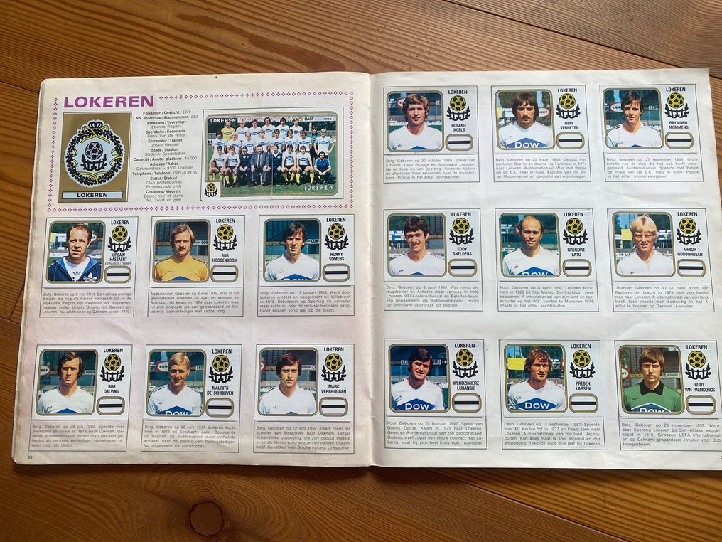Panini - Football 81 -1ste afdeling België - 1 Complete Album #2.1