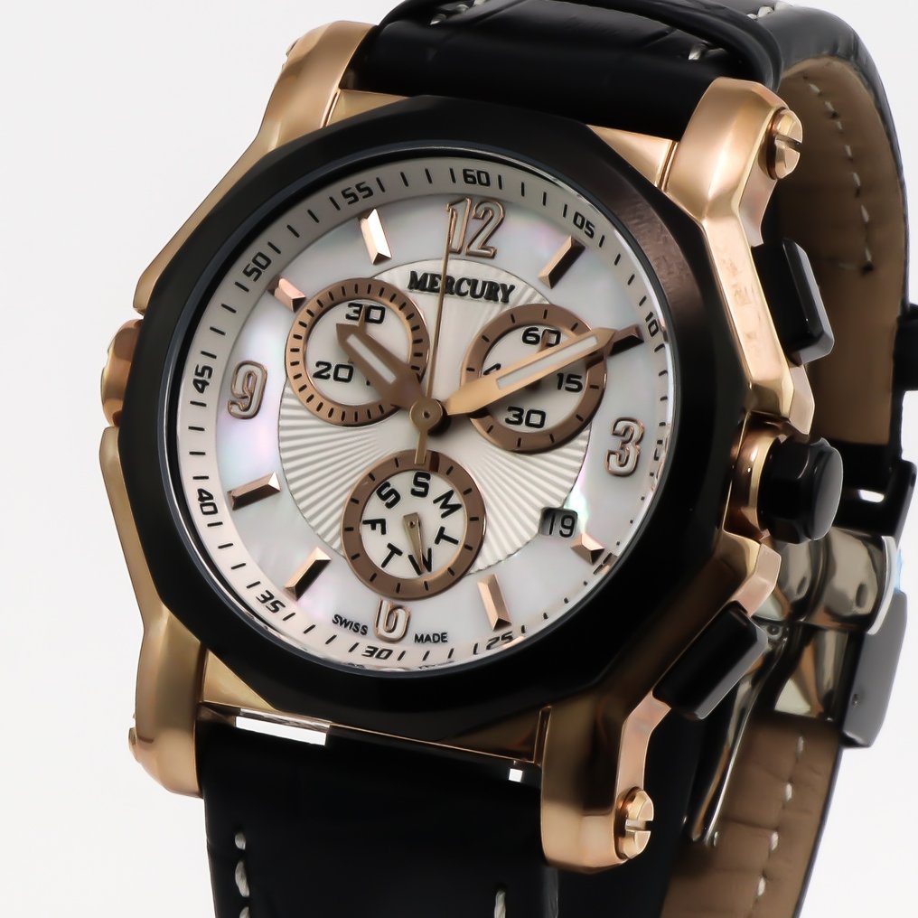 Mercury - Chronograph Swiss Watch - ME1075-RBL-7 - PVD Rose-Gold Hands & Indexes - χωρίς τιμή ασφαλείας - Γυναίκες - 2010-2020  #1.0