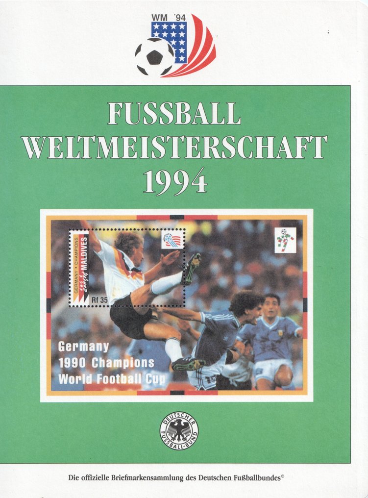 Θέμα ποδοσφαίρου 1994 - Πολύ ολοκληρωμένη συλλογή του θέματος του Παγκοσμίου Κυπέλλου Ποδοσφαίρου σε δύο άλμπουμ με #2.1