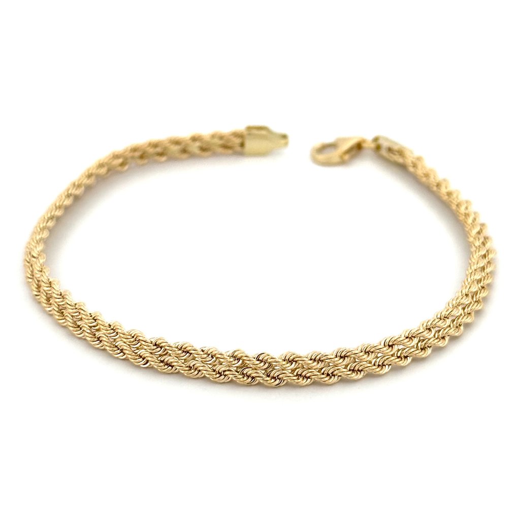 Zonder minimumprijs - Handmade - Armband - Bismark - 3.1 g - 18 karaat Geel goud - Made in Italy #1.0