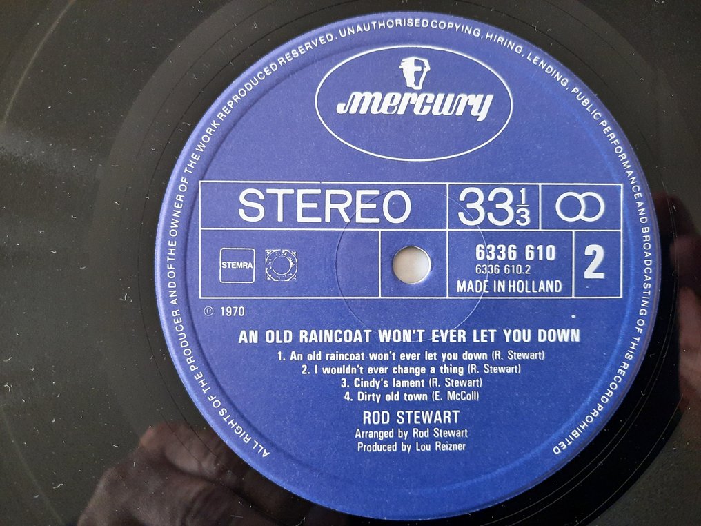 Rod Stewart - 9 x LP  albums including 1 x double album - Titluri multiple - 2 x album LP (album dublu) - 1st Pressing, Etichete Vârtej în vârtej - 1970 #3.2