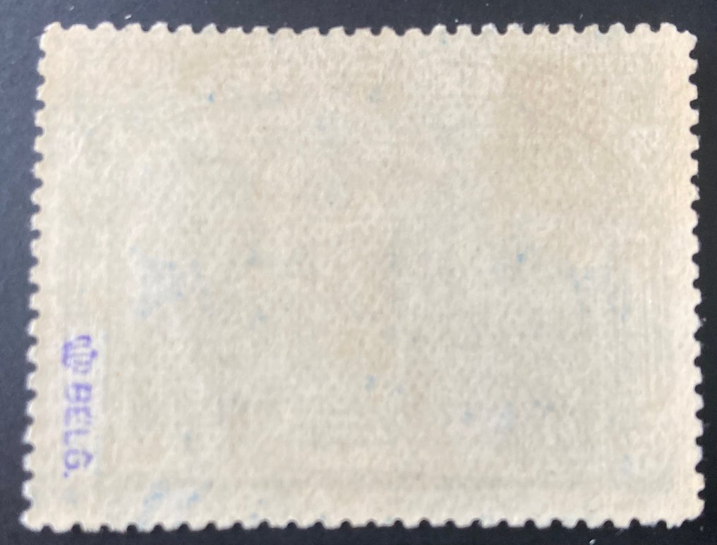 Bélgica 1915 - Veurne '5 FRANKEN' - com certificado fotográfico - OBP/OB 147 #2.1