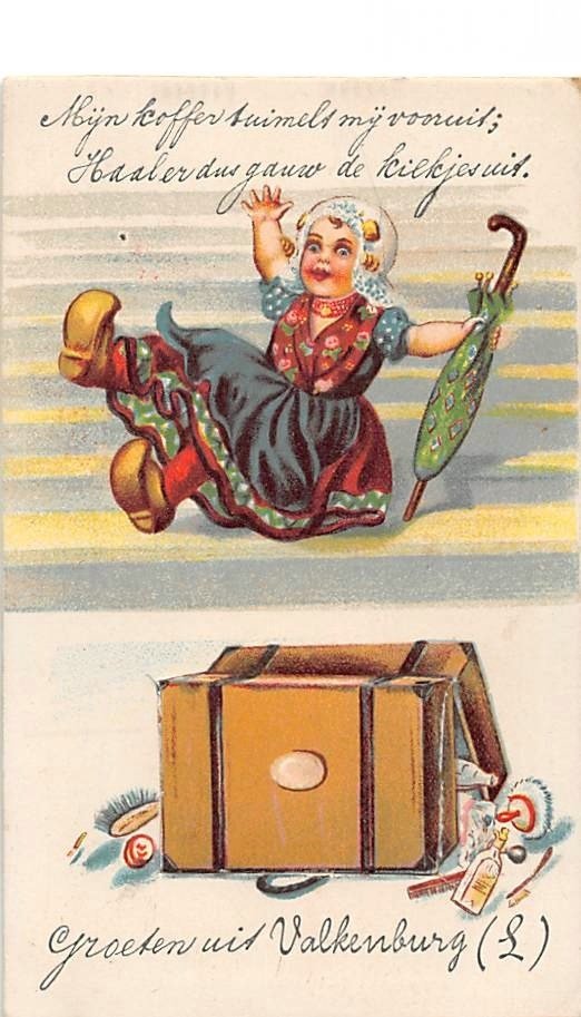 Fantasykort 'Hilsen fra', inkludert 9 leporelloer - Postkort (40) - 1910-1950 #2.1