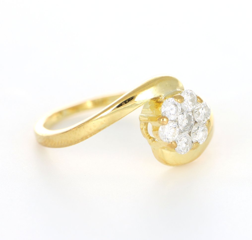 Nincs minimálár - Gyűrű - 18 kt. Sárga arany -  0.45ct. tw. Gyémánt  (Természetes) #1.2