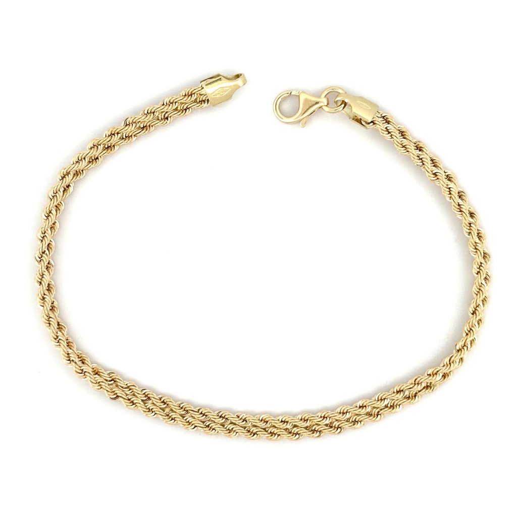 Zonder minimumprijs - Handmade - Armband - Bismark - 3.1 g - 18 karaat Geel goud - Made in Italy #3.2