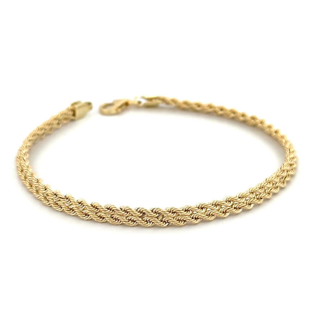 Zonder minimumprijs - Handmade - Armband - Bismark - 3.1 g - 18 karaat Geel goud - Made in Italy #1.0