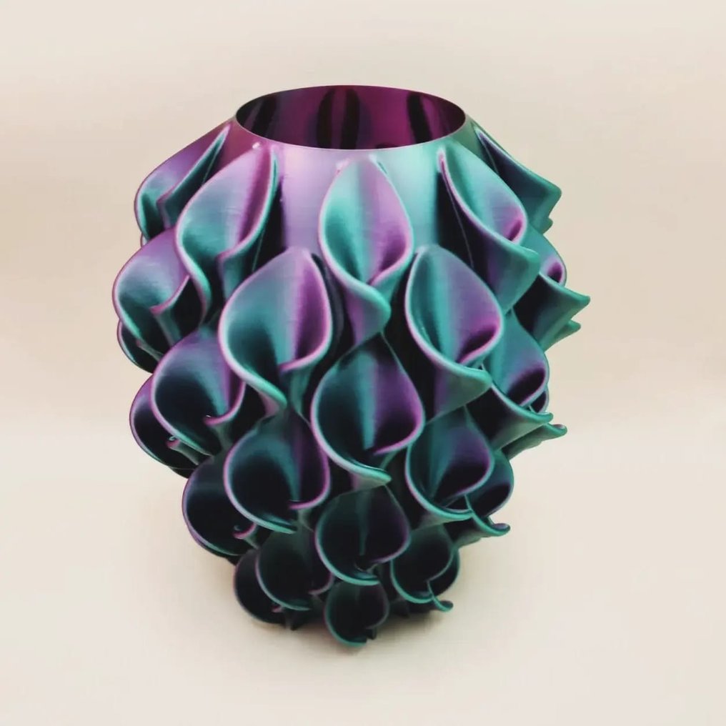 3D PRINTIQUE - Lisa Martens - Váza  - Műanyag - holland design #1.1