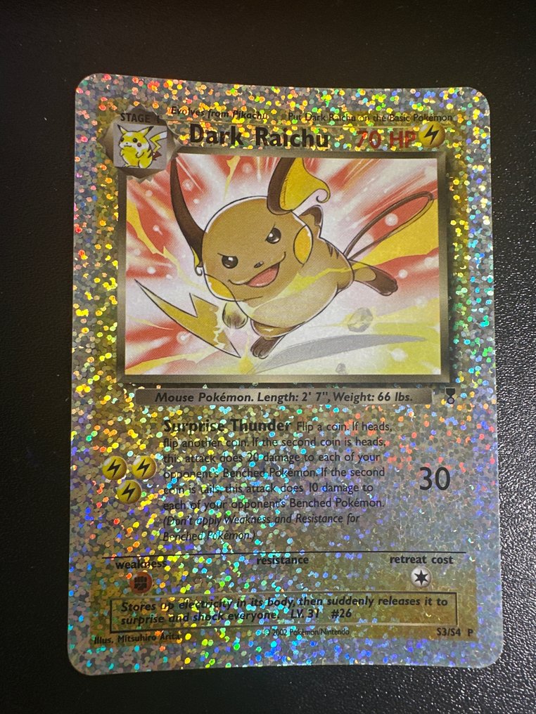 Pokémon - 1 Card - boxtopper dark raichu #1.1