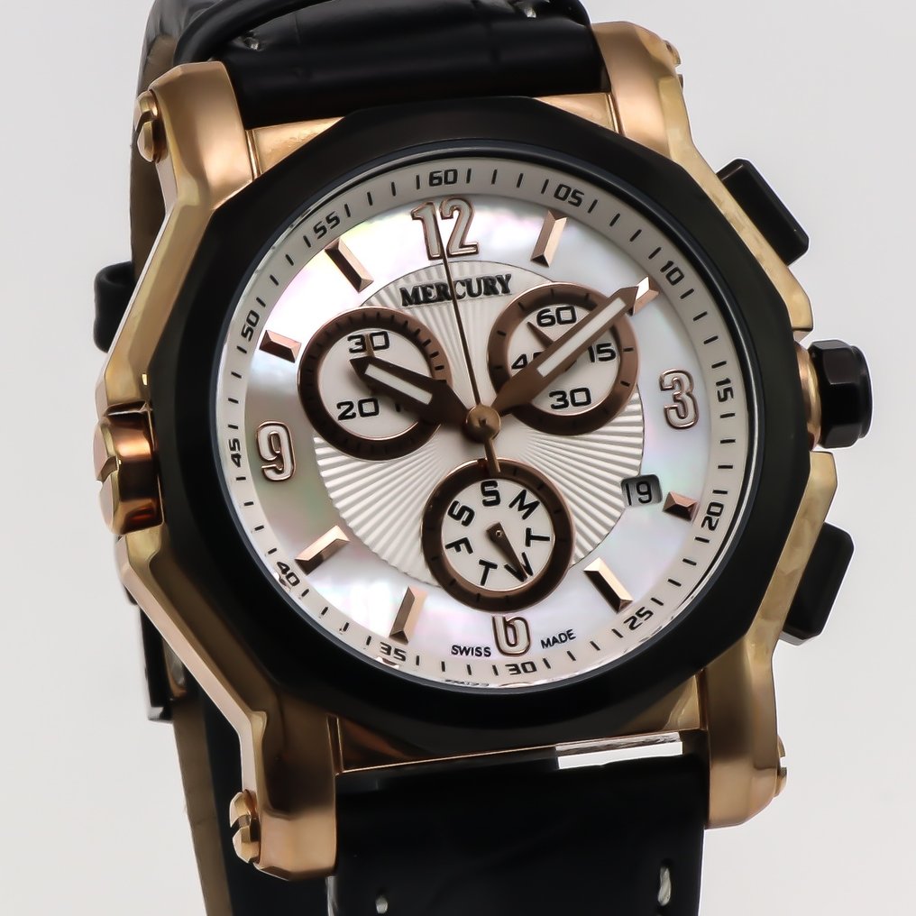 Mercury - Chronograph Swiss Watch - ME1075-RBL-7 - PVD Rose-Gold Hands & Indexes - χωρίς τιμή ασφαλείας - Γυναίκες - 2010-2020  #1.0