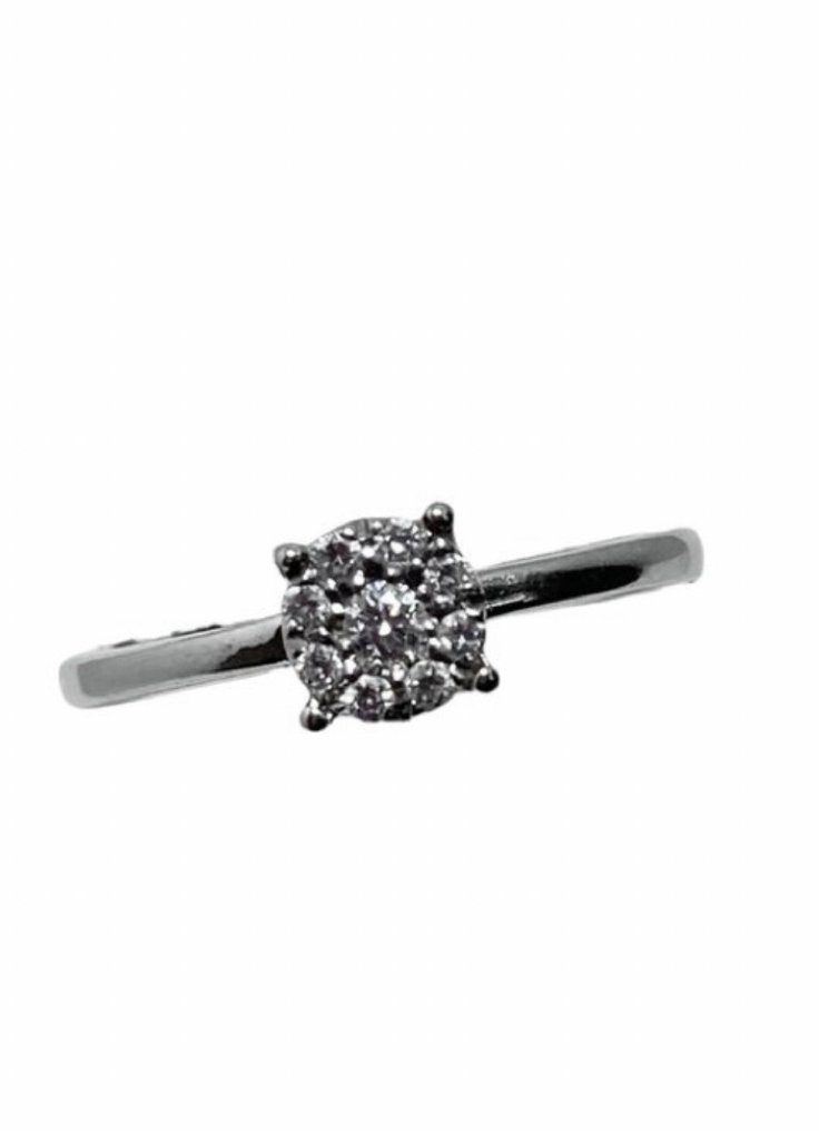 Pala Diamond - 戒指 - 18K包金 白金 钻石  (天然) #1.1