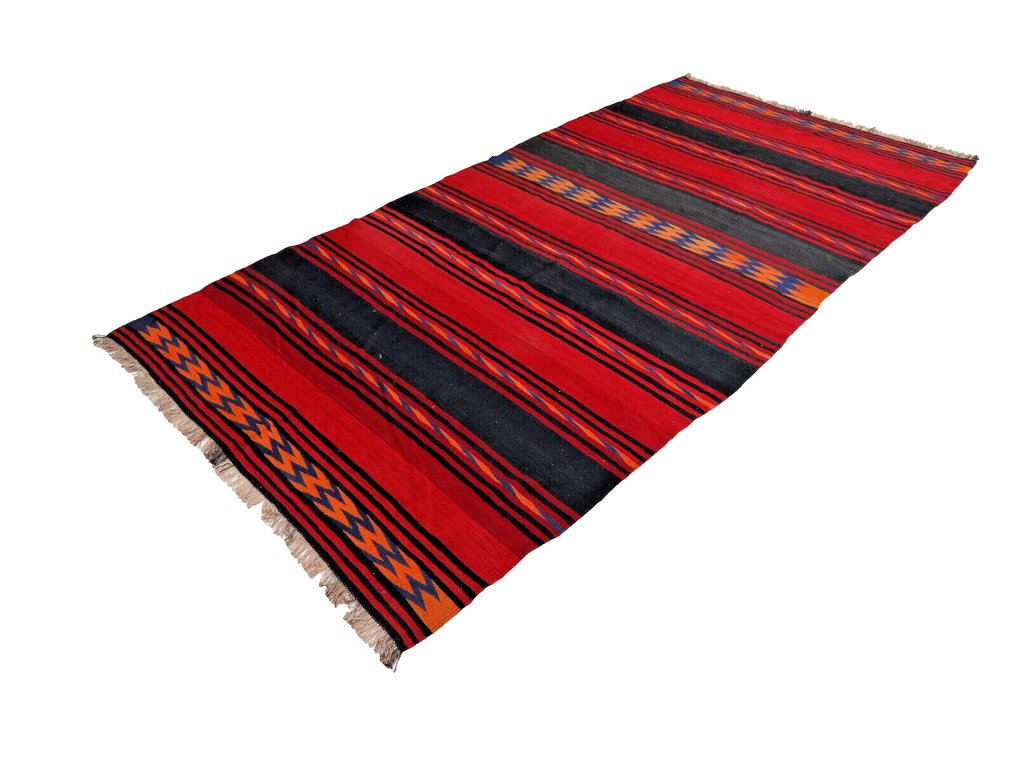 半古董游牧基里姆细 - 凯利姆平织地毯 - 324 cm - 155 cm #2.1