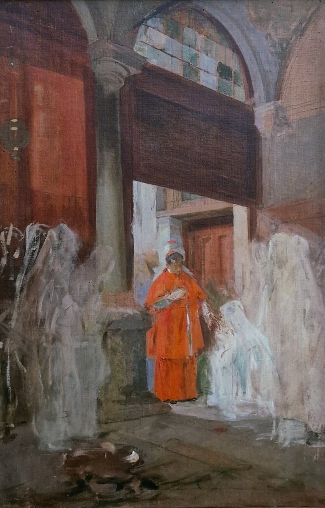 Scuola italiana (XIX) - L'ingresso del cardinale #1.1