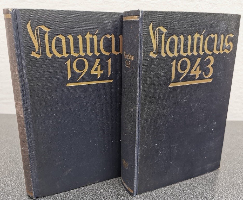 Deutschland - 2x Nauticus 1941 & 1943 Kriegsmarine Jahrbuch - viele Fotos, Informationen, Karten #1.1