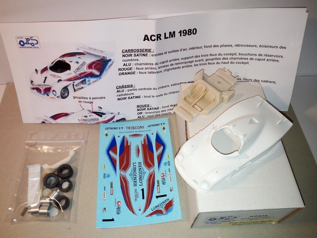 JPS Autominiatures 1:43 - 模型運動車  (3) - Lot JPS Prepainted Le Mans resin kit Models #2.2