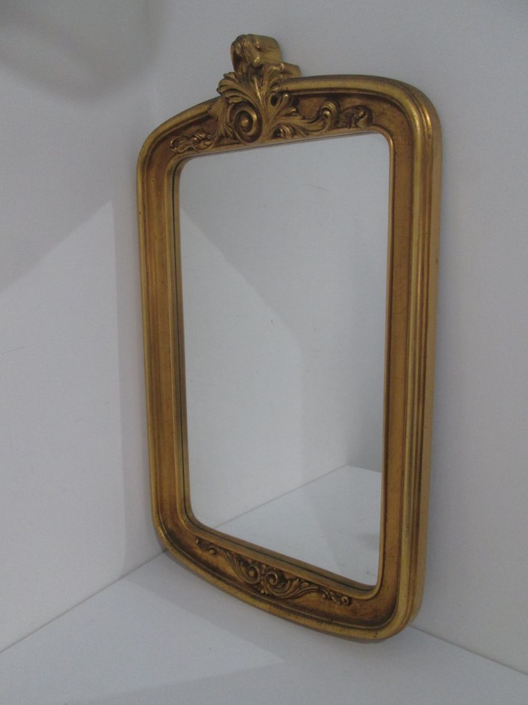 Espelho  - Madeira, Folha dourada - Espelho de parede #1.2