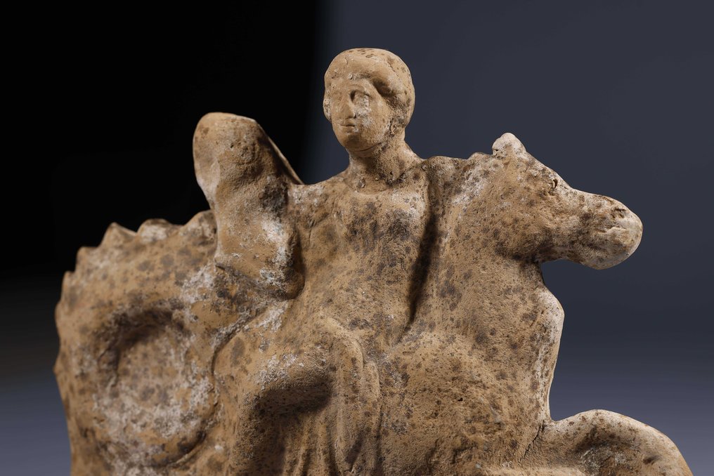 Grécia Antiga Nereida montando um hipocampo. Junto com T.L. teste - 13.5 cm #2.2
