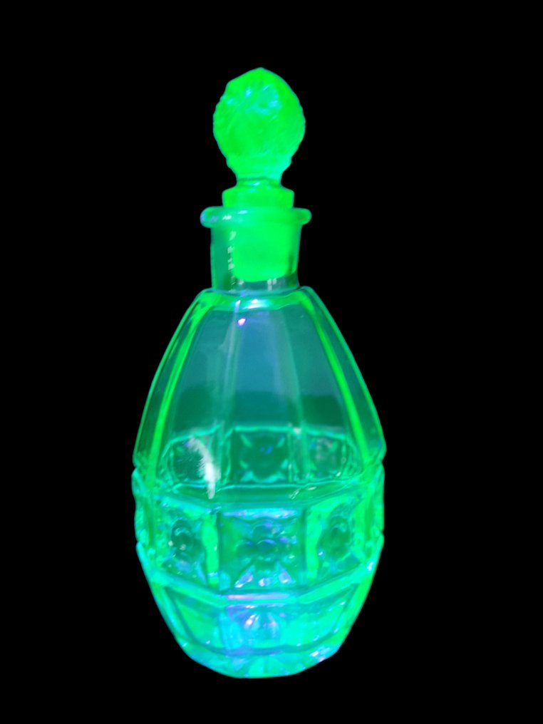 香水瓶 - 装饰艺术香水瓶 - 铀玻璃 #1.2