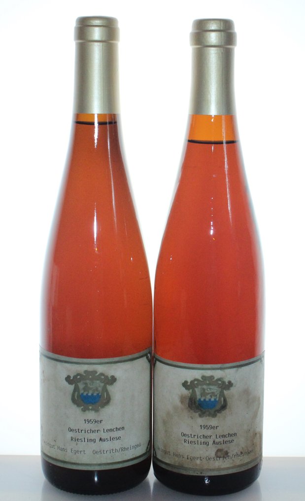 1959 Weingut Hans Egert, Oestricher Lenchen, Riesling Auslese - 萊茵高 Grosse Lage - 2 瓶 (0.7L) #1.1