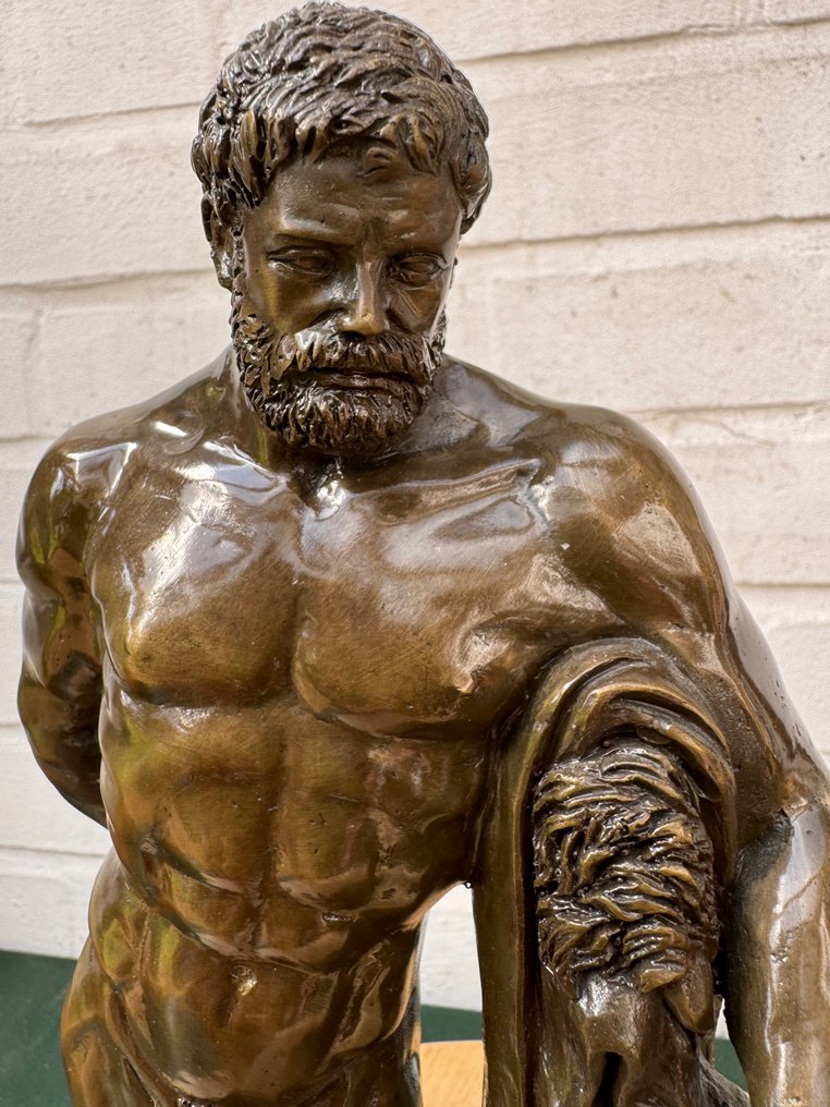 雕塑, after Hercules Farnese - 33 cm - 黄铜色 #2.1